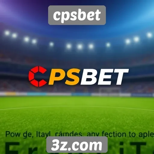 Interface do usuário do cpsbet é intuitiva