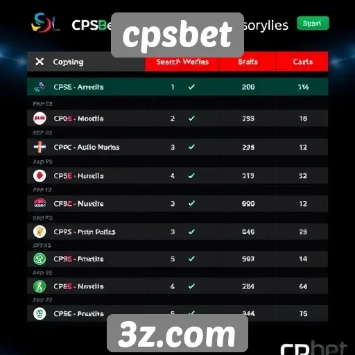 Comparação entre cpsbet e concorrentes do mercado